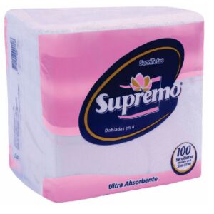 SERVILLETA DOBLADA EN 4 30X30cm